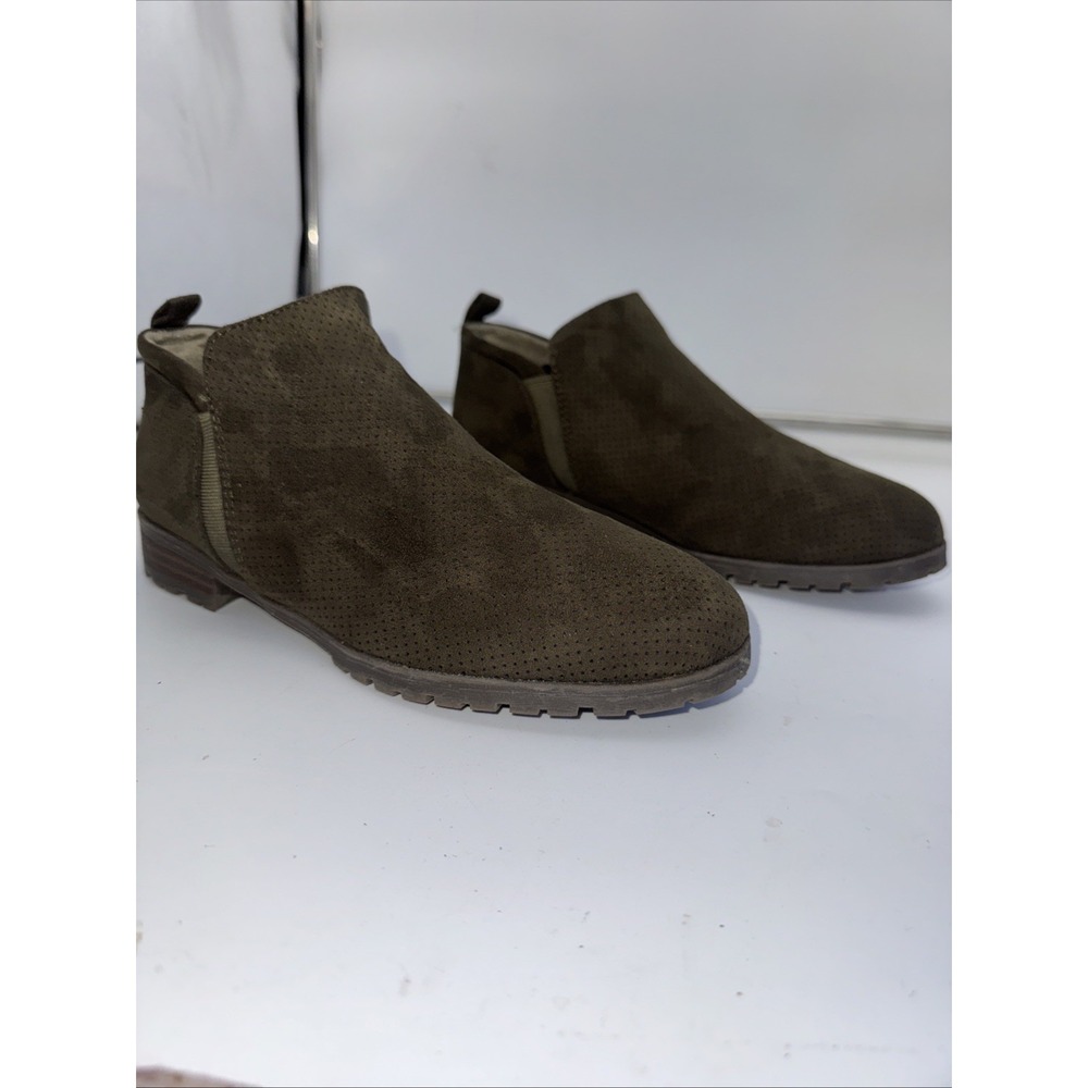 Dr. Scholl's Gray Faux Suede Ankle Bootie Size‎ 6 Preowned
